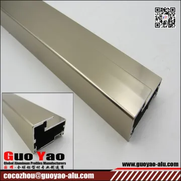 Hight Quality Champagne Anodizing Aluminum hollow Profile Made In China