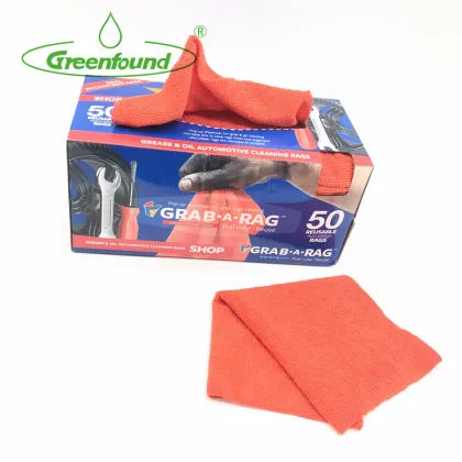 Grab-A-Rag 50PK Microfiber Ultrasonic Cut Wiping Rags