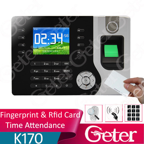 Biometric Fingerprint Terminal Time Attendance 2.8' Tft Lcd Color ...