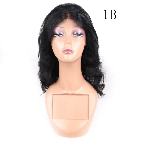 Fast delivery cheap raw hair black 3b curly human frontal wig with bangs