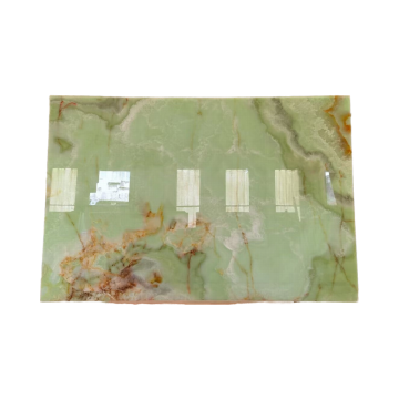 Customized Green Onyx Marble Vanity Tops with Backlit Tiles