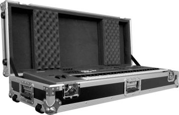 61-, 76-, or 88-Key Keyboard Case with Adjustable Foam and Wheels