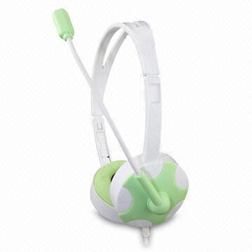 Wired Computer Headset with 2.0m Cord Length and 2 x 3.5mm Stereo Plug