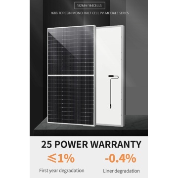 Topcon solar panel 430W N-type high efficiency black