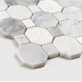 Special-shaped marble mosaic tiles