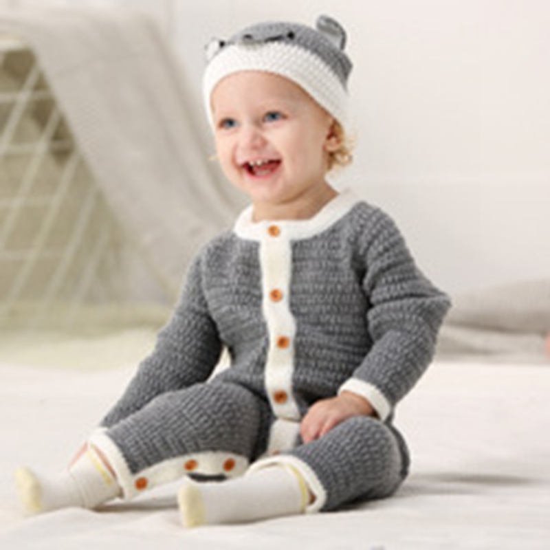 Baby Sweater Kids Newborn Autumn Winter Hooded Rompers Clothing Casual Boy Girl Clothing Long Sleeve Baby Boys Girls Sweaters