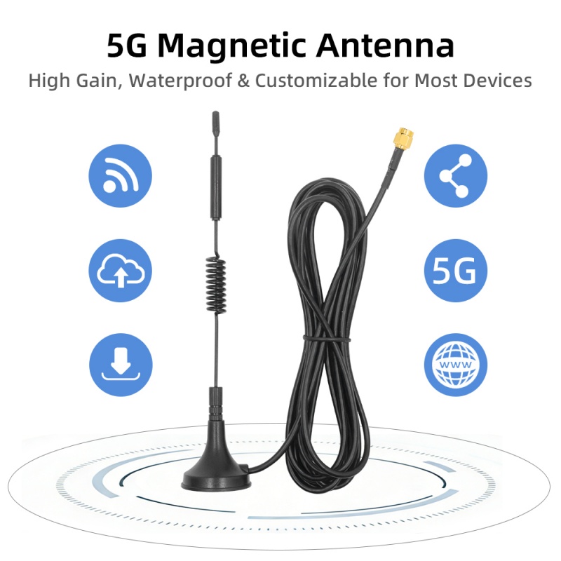 5G full band spring magnetic suction cup antenna 6