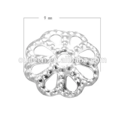 fashion metal decoration end caps bead ending caps for jewelry end caps