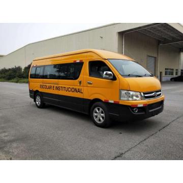 Ônibus escolar de emissões Euro III da Dongfeng de dezoito lugares