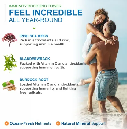 Organic Sea Moss extract supports Root Immunity