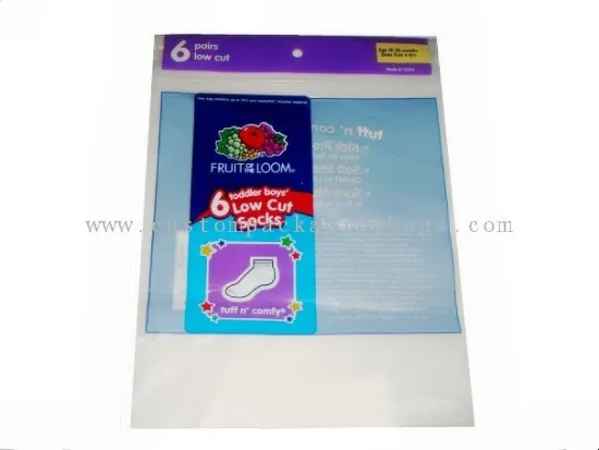 Custom Packaging Bags Christmas Sock Packaging Bag