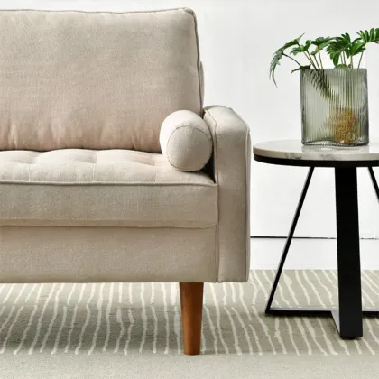 Fabric sofa simple modern double triple apartment sofa