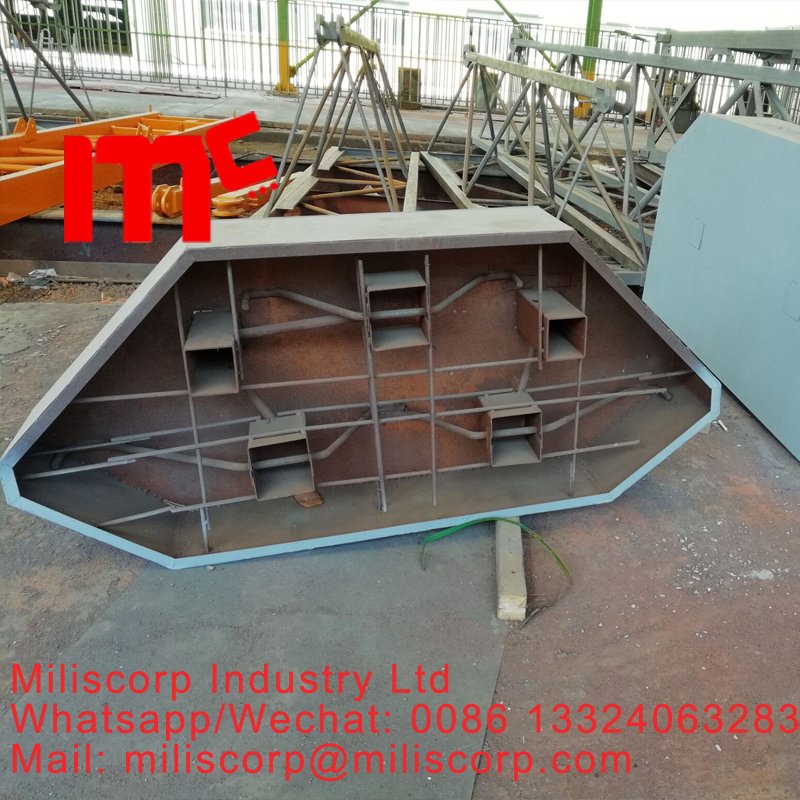 luffing crane concrete frame