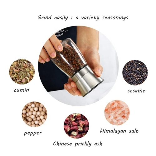 Himalayan Salt Pepper Grinder Spice Shaker Bottle