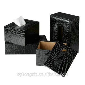 hot sale tissue leather box-napkin box
