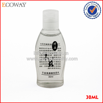 30ml cheap clear best selling plastic shampoo bottle