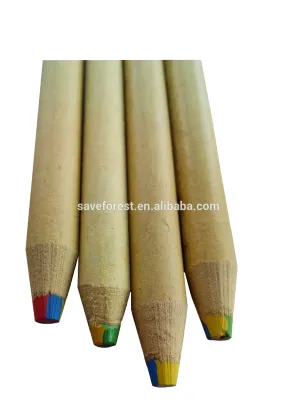Corporate eco-friendly paper multi colored lead pencil