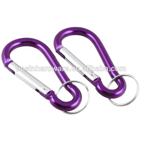 Fashion High Quality Metal Mini Carabiner With Key Ring