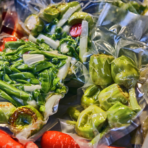 bolsas de envasado de plástico al vacío de alimentos biodegradables