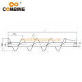 Сильные запчасти Земли Силовые шнеки для комбинированного комбайна