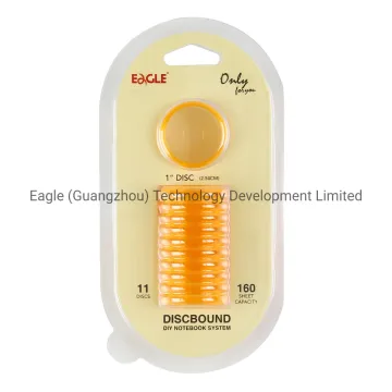 Discbound Expansion 20mm Transparent Orange Notebooks Discs