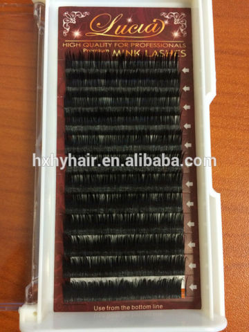 100% siberian real mink fur eyelash extensions hot sellig silky lashes