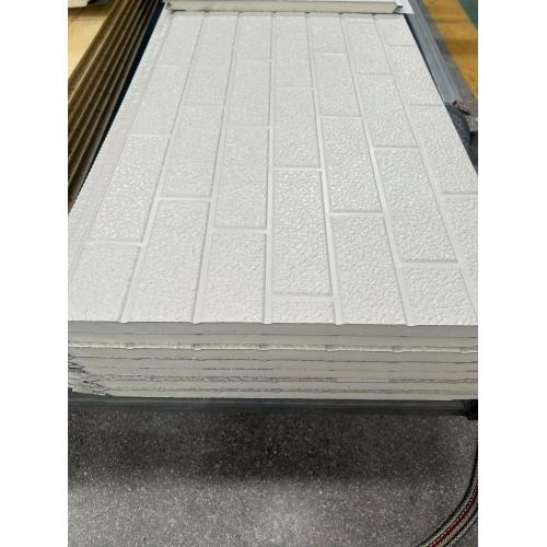 White Brick Texture PU Sandwich Panel