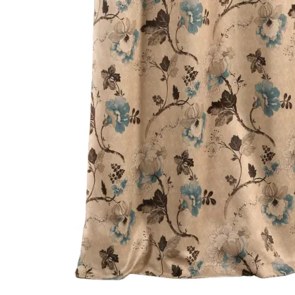Vintage Floral Blackout Curtains