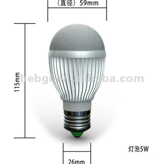 E27 LED Bulb Aluminium Housing Acrylic Cover 100lm/w