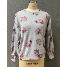 women's prin flower blouse