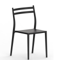 Cadeiras de plástico pretas modernas para sala de estar e lazer