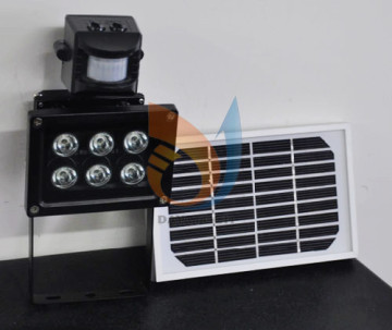 Panneau solaire de 10W propulsé a mené la lumière de capteur Pir