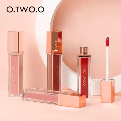 O.TWO.O Original Hot Make-Up Cosmetics Matte Lipstick - 12 High Pigment Waterproof Vegan Liquid Lipstick