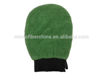 Microfiber soft touch bath glove