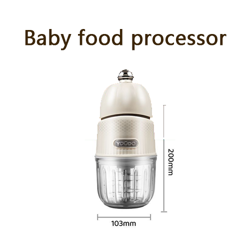 Compact Multifunctional Baby Food Processor: Electric Blender for Purees, Rice Paste & Meat Grinding - Ideal for Home Use