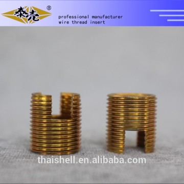 High precision self-tapping threaded inserts for plastic