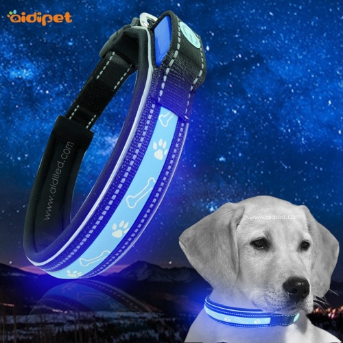 Bästa Led Light Up Dog Collar Säkerställ Natt Säkerhet