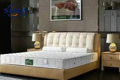 Cloth Bed Wood Made White