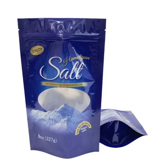 Resealable Self-Standing Plastic Bath Salt Packaging Bag