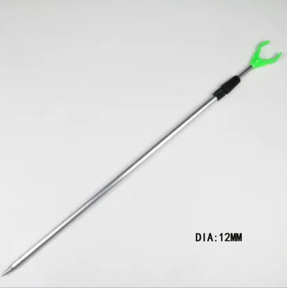 Portable Telescopic Aluminum Fishing Rod Bank Stick Holder