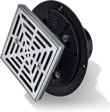 Square 50mm outlet Stainless Steel bathroom floor drain