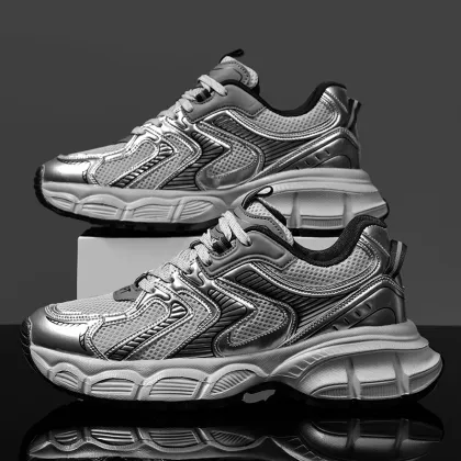 New Height-Enhancing Breathable Retro Thick-Soled Casual Sports Shoes