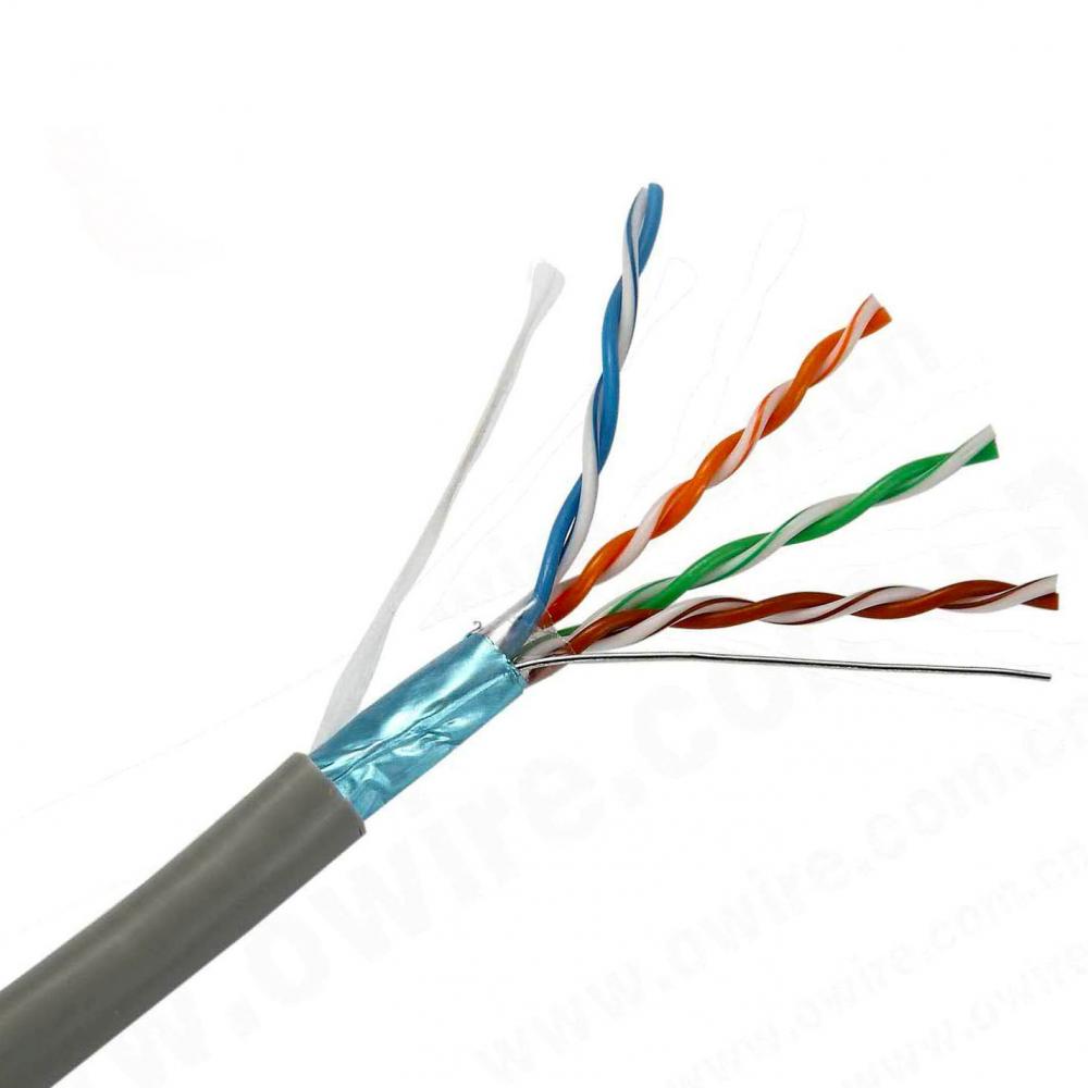 Câble LAN CAT5E en cuivre nu solide de 1000 pieds 24AWG