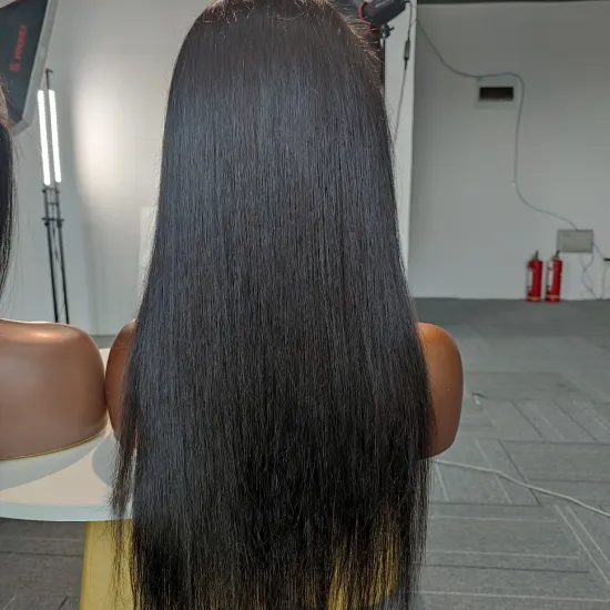Wholesale 28 Inch 30 Inch Straight Pre Plucked Brazilian Human Hair Lace Front Wig