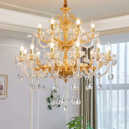 Modern K9 Crystal Chandeliers for Home Lighting: Bedroom, Kitchen, Dining