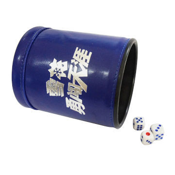 Leather Dice Cup, Made of Plastic