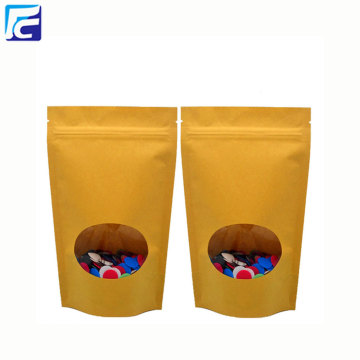 Food grade kraft paper bag with zip lock
