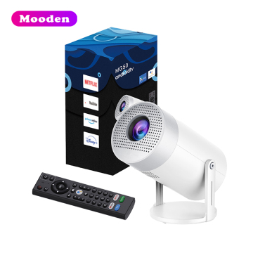 S MG50 Projector: 300 ANSI Lumens, Android 12, WiFi6, BT5.0 - Portable Home Theatre Video Projector
