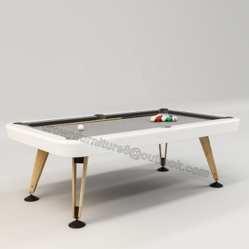 High-Quality Solid Wood Slate Billiard Pool Table with Leather Pockets - OEM