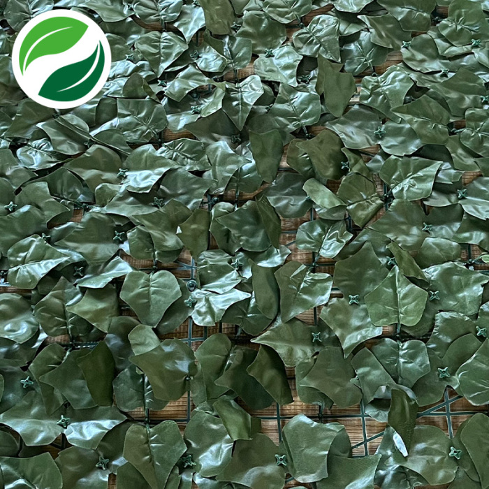 The imitation plant leaves are used for decoration